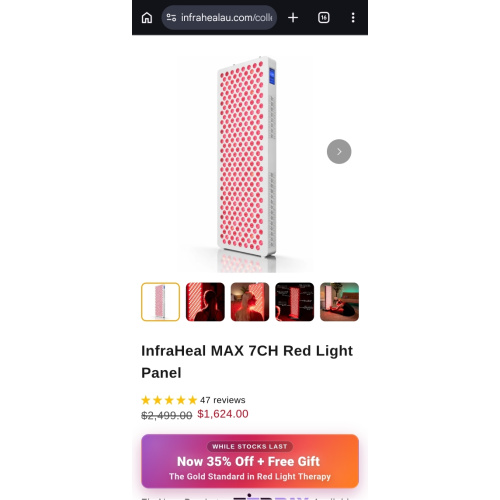 InfraHeal MAX 7CH Red Light Panel