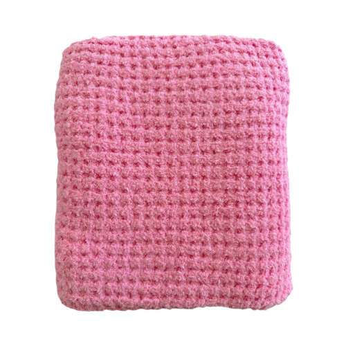 Phufy® Bliss Waffle Blanket, Cotton Candy Pink