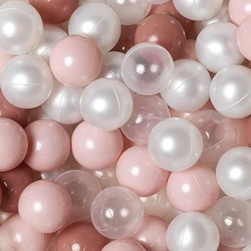 TRENDPLAY Plastic Balls for Ball Pits 2.2 Inch, Pack of 50 100 200 500 Hollow Balls, Perfect for Toddler Baby Pools,Party,Festival Decoration