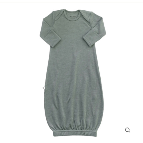 Merino Wool Baby Gown |Natural Merino Wool Baby Sleepwear – Woolino