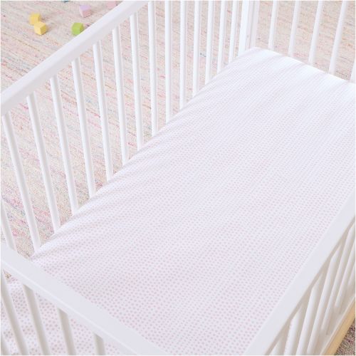 Falling dot crib fitted sheet
