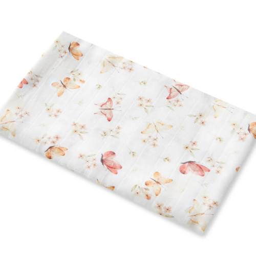 Butterfly Organic Muslin Wrap | Snuggle Hunny
