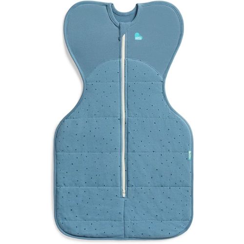 Love to Dream Warm Swaddle UP 2.5 TOG Baby Sleep Sack for Autumn & Winter | Arms Up Position for Self-Soothing, Calms Startle Reflex | Medium 13–19 lbs, Storm Blue