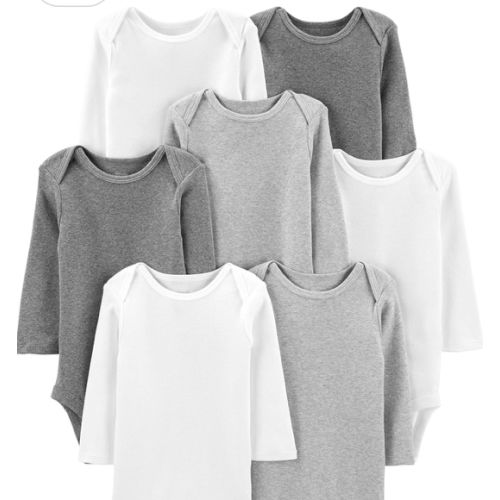 Simple Joys by Carter's Unisex Baby 7-pack Long Sleeve Bodysuit