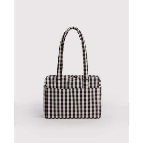 Everyday Cloud Bag - Black and Cream Gingham