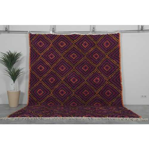 Moroccan purple rug - Hand knotted rug - Moroccan rug - Moroccan berber rug - Beni ourain rug - Custom size rug - Moroccan area rug