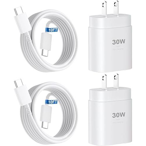 iPhone 17 16 15 Charger Fast Charging,30W USB C Charger Type C Charger Phone Chargers iPhone&10 Ft Long USB C to C Cable Fast Charging Cord for iPhone 17 Air/17 Pro/17 Pro Max/16 15 Pro Max Plus,iPad