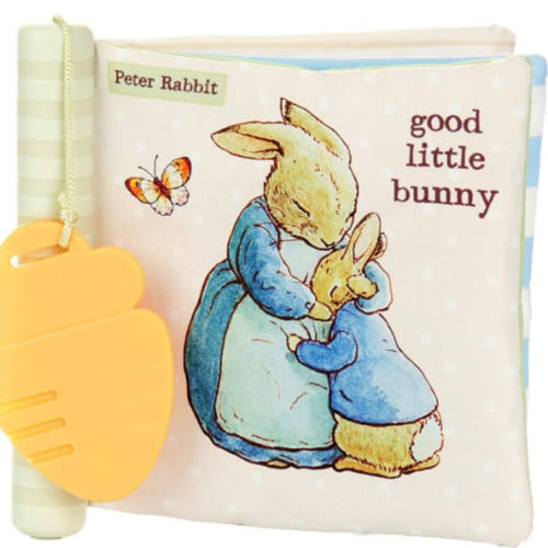 KIDS PREFERRED Beatrix Potter Peter Rabbit Soft Teether Book, 1 Count (Pack of 1), Multicolor