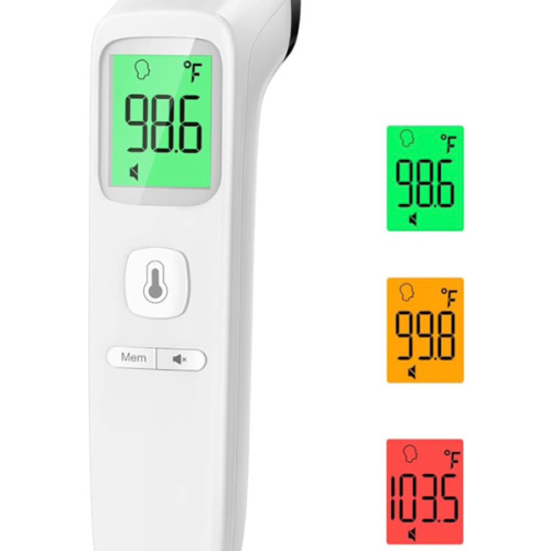 No-Touch Thermometer for Adults and Kids, Accurate Digital Baby Thermometer, Fever Alarm & Silent Mode, 2 in 1 Forehead & Object Mode