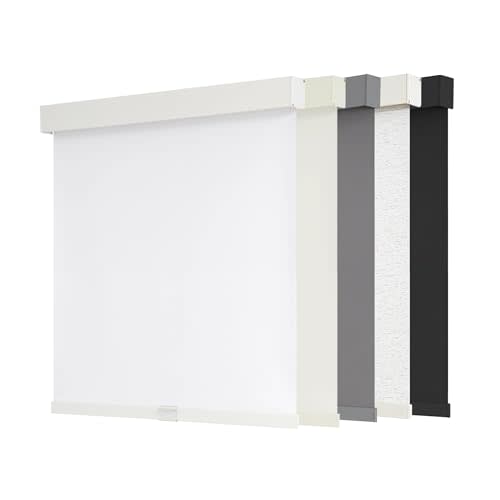 AOSKY Cordless Blackout Roller Shades, 34.5" W x 72" H, White | Cordless Free-Stop Design, Built-in Valance, Thermal Insulated Fabric, UV Protection for Home & Office
