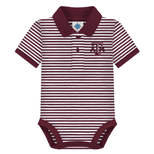 Texas A&M Aggies Striped Polo Bodysuit | College Baby