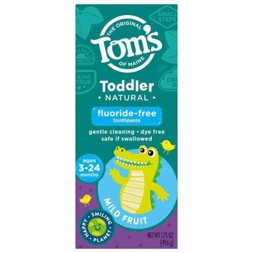 Tom's of Maine Fluoride Free Toddler Training Toothpaste - Mild Fruit - 1.75oz