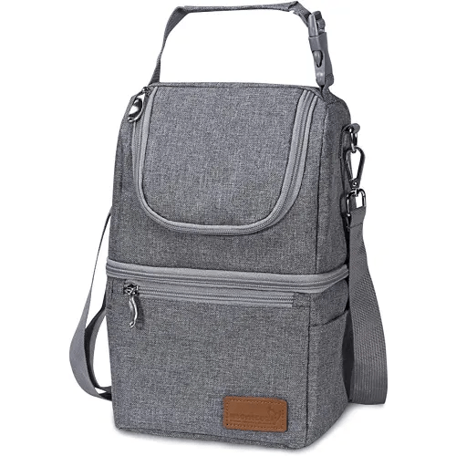 Momcozy Insulated Baby Bottle Bag, Multi-Function Breastmilk Cooler Bag, Fit as Wine Carrier or for Milk Bottles Like Dr. Brown, Comotomo, Philips, Nuk, Lansinoh, etc.