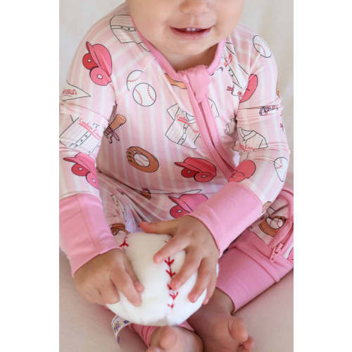 Ballpark Babes Convertible Zip Romper