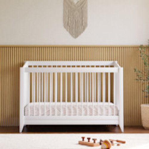 babyletto Sprout 4-in-1 Convertible Crib with Conversion Kit - White