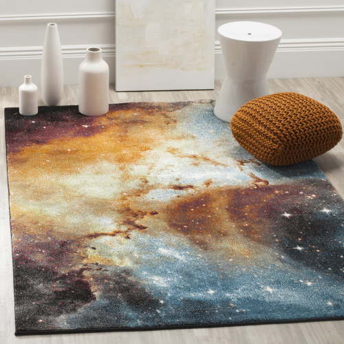 Safavieh Galaxy Kalden Geometric Area Rug, Orange/Multi, 4' x 6'