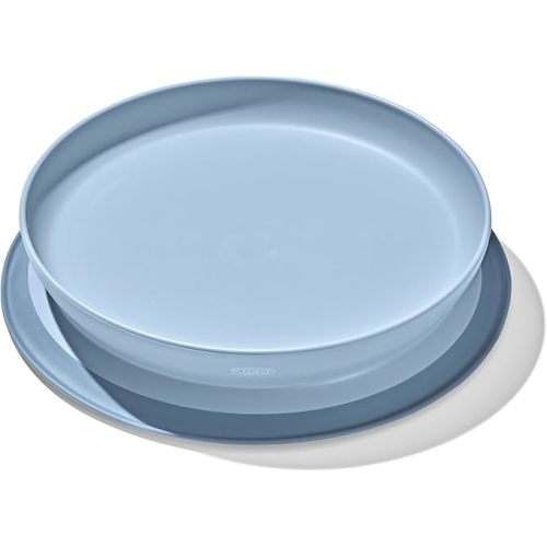 OXO Tot - Plaque à ventouse Stick & Stay - Scelle solidement les surfaces - Bébés tout-petits de 6 mois et plus - Crépuscule