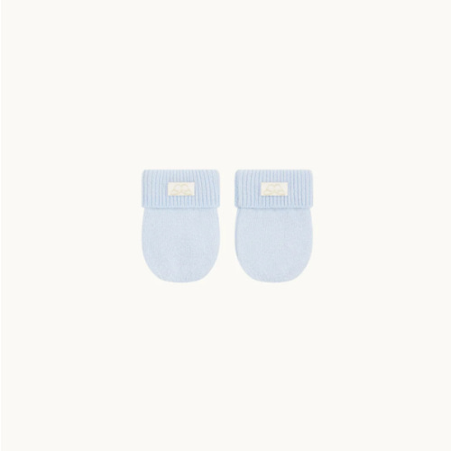 Cashmere Mittens - Blue | Marie-Chantal