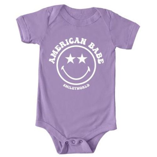 The Juniper Shop SmileyWorld American Babe Baby Short Sleeve Bodysuit