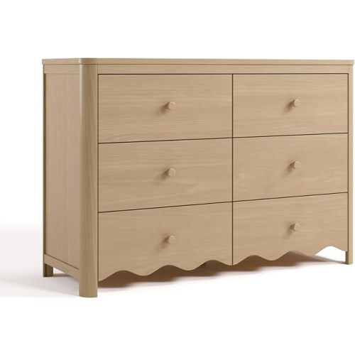 Storkcraft Casablanca 6 Drawer Dresser, Driftwood
