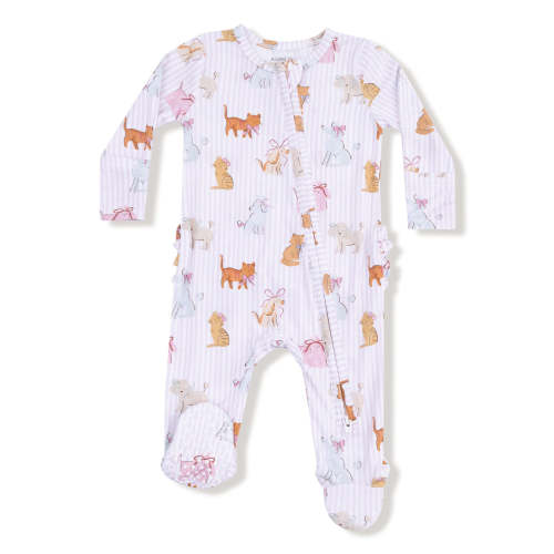 2-Way Zip Ruffle Footie, Fancy Pets