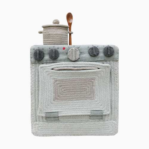 Lorena Canals Play Basket Kitchen - Blue Sage, 1' X 1' 1" X 10"