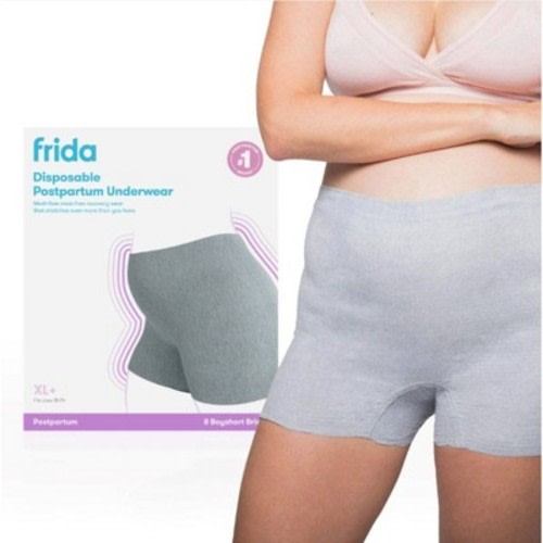 Frida Mom Disposable Postpartum Underwear Boy Shorts Briefs - XL+ - 8ct