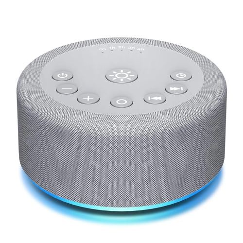 Sound Machine Night Light White Noise Machine 30 Non Looping Sounds 12 Lights 5 Timers 36 Adjustable Volume Memory Function Sleep Brown Noise Sounds Machine for Baby Kids Adult & Home Office Travel