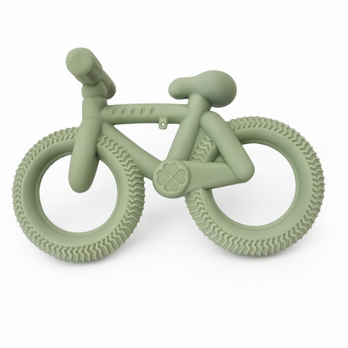 Sugar + Maple Silicone Bike Teether | Green