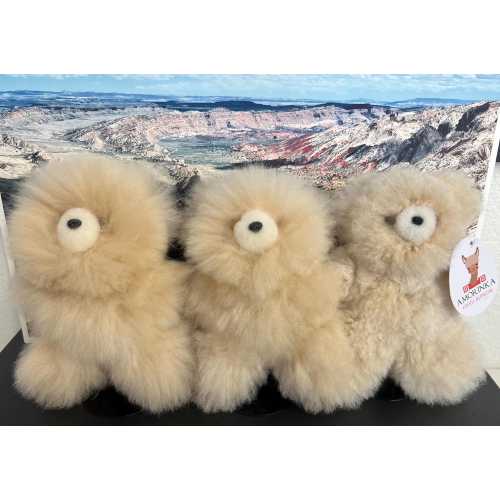 Cube Bear Stuffed Animal | 100% alpaca fur