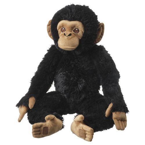 SANDLÖPARE Soft toy - chimpanzee/black 12 ½ "