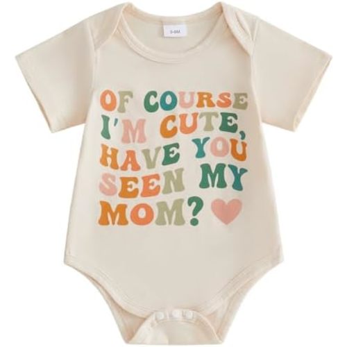 luethbiezx Infant Newborn Baby Boys Girls Bodysuit Short Sleeve Funny Letters Romper Reveal Pregnancy Announcement Clothes