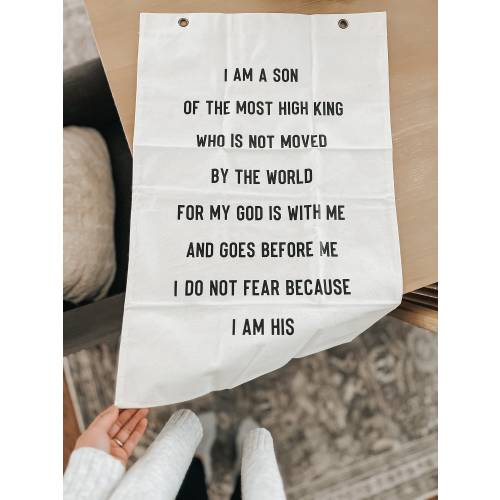 Son of the king, canvas banner