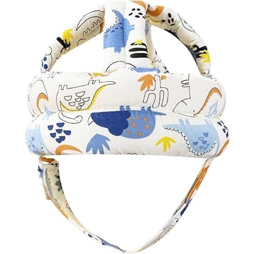 Baby Head Protector Baby Helmet for Crawling Walking, No Bumps Safety Head Adjustable Protective Cap for Walking, Playing (Sapphire Blue)
