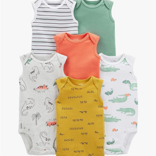 Simple Joys by Carter's Baby-Boys 6-Pack Short-Sleeve Bodysuit