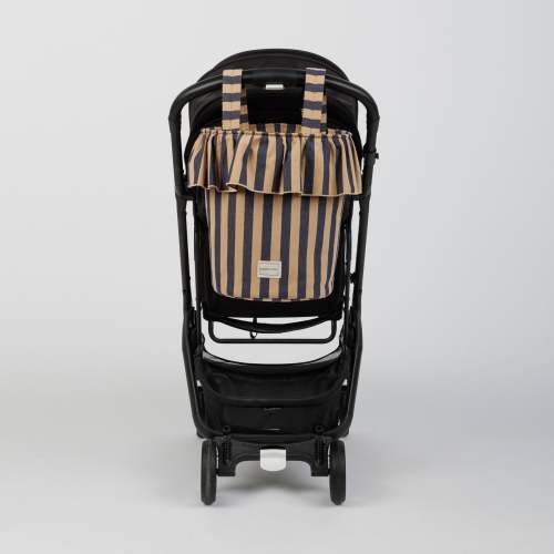 Basket Rayas - Navy + Caramel