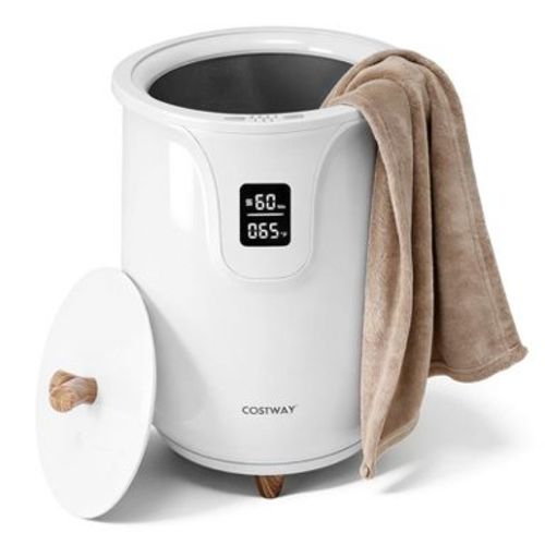 Costway 20L Towel & Blanket Warmer with 4 Timers&LCD Display.3 Heat Levels,Auto Shut-Off