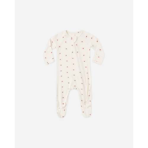 Bamboo Zip Footie Valentine