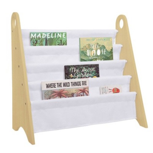 WildKin Modern Sling Kids' Bookshelf Natural/White