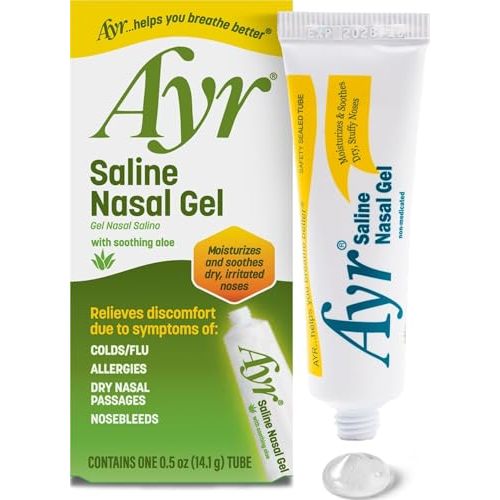 Ayr Saline Nasal Gel, With Soothing Aloe, 0.5 Ounce Tube (Pack of 1)