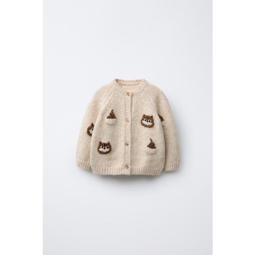 SQUIRRELS CARDIGAN - Light beige | ZARA United States