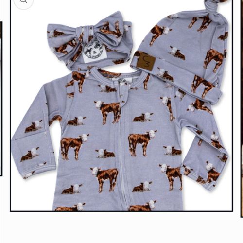 Hereford Footed Jammies – Cowkid Clothing Company