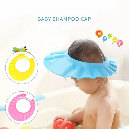 NICEME Baby Shower Cap Bathing Cap 3PCS Baby Kids Shampoo Bathing Shower Cap Hat Wash For Kid Soft Hat