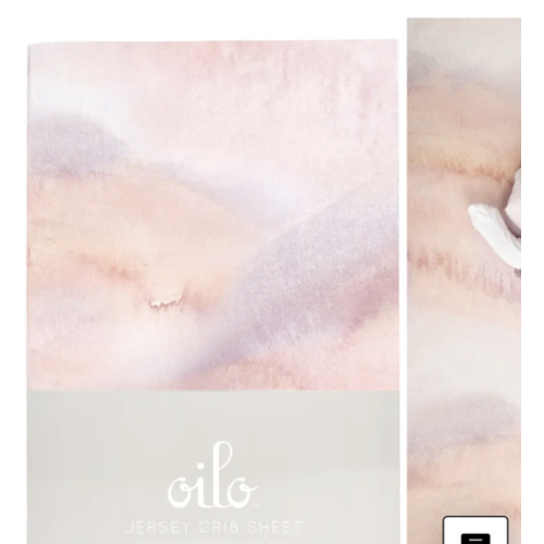 OILO Sandstone fitted Crib Sheets