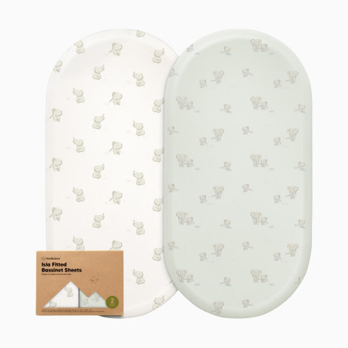 KeaBabies Isla Fitted Bassinet Sheets (2 Pack) - Elly
