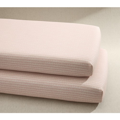 Modern Baby Squiggle Organic Cotton Crib Fitted Sheet