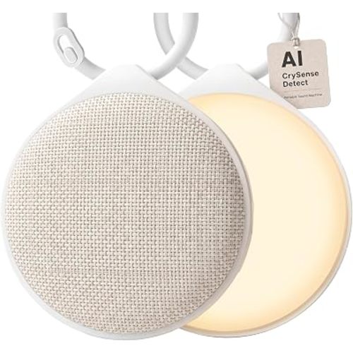Glocusent Sound Machine Baby CrySense with 35 Non-Looping Soothing Sounds