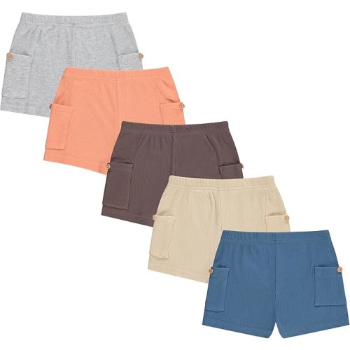 Cudlie 5-Pack Boys Baby & Toddler Shorts