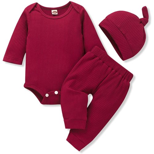 Aalizzwell Baby Boys Girls Ribbed Bodysuit Outfit
