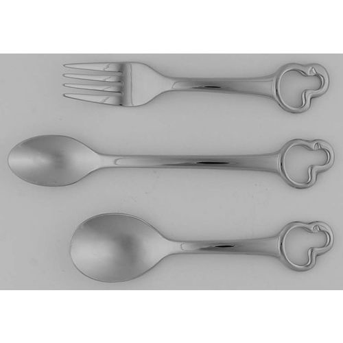 Duckling (Stainless) 3-Piece Baby Set (BF, BS, INS) by Oneida Silver